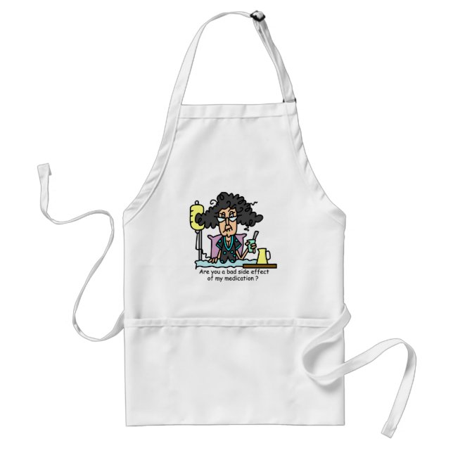 Medication Side Effect Dark Hair Standard Apron (Front)