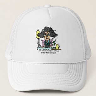 Medication Side Effect Dark Hair Trucker Hat