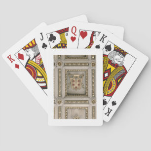 Medici coat of arms, from the soffit of the church playing cards