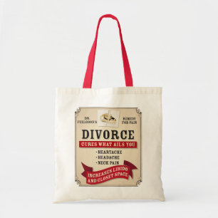 Medicinal Divorce Label Tote Bag