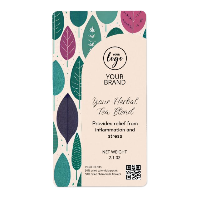 Medicinal Tea Product Labels (Front)