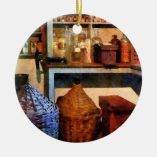 Medicine Bottles and Baskets Ceramic Tree Decoration