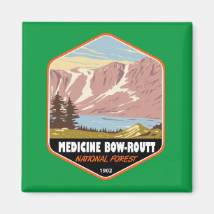 Medicine Bow - Routt National Forest Vintage Magnet