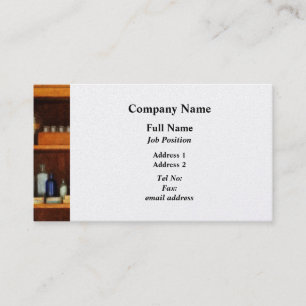 Medicine Cabinet with Asthma Medication - Platinum Business Card