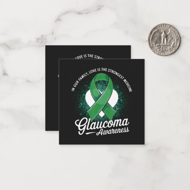 Medicine Glaucoma Awareness Card (Front/Back In Situ)
