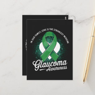 Medicine Glaucoma Awareness Postcard