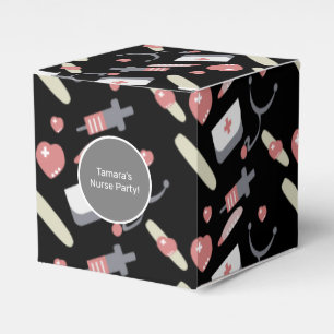 Medicine Graduation Party Nurse Practioner Pattern Favour Box