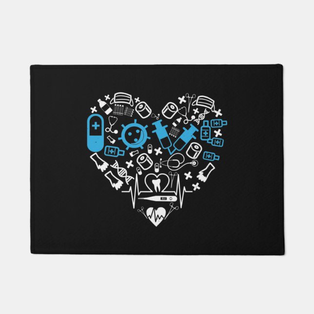 Medicine - Heart From Medicine Equipment Doormat (Front)