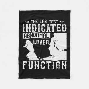 Medicine - Lab Test Shows Abnormal Lover Fleece Blanket
