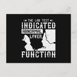 Medicine - Lab Test Shows Abnormal Lover Postcard