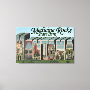 Medicine Rocks State Park, Montana Canvas Print