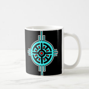 Medicine Wheel-Black Coffee Mug