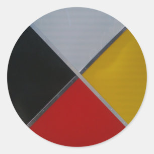 Medicine Wheel Round Sticker