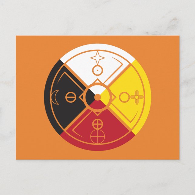 Medicine Wheel Sacred Hoop Postcard (Front)