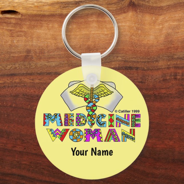 Medicine woman  key ring (Front)