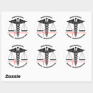 Medicolegal Death Investigation Classic Round Sticker