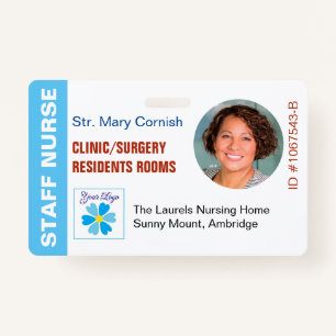 Medics ID Name Tag, Job Title & Logo Photo ID Badge