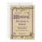 Medieval animals wedding invitation (dark purple)