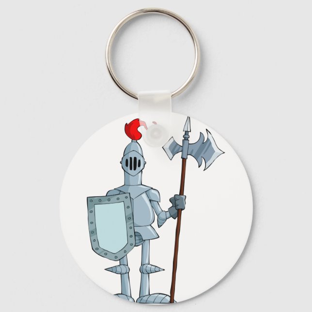 Medieval Armor Knight Character Key Ring (Front)