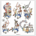 MEDIEVAL BESTIARY,Killer Rabbits Archer ,Dragons S<br><div class="desc">Mediaeval bestiary war. Digital collage by Bulgan Lumini ©</div>