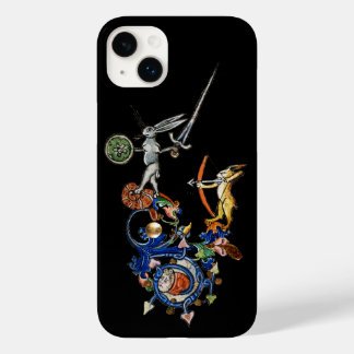 MEDIEVAL BESTIARY,Killer Rabbits with Sword Black Case-Mate iPhone 14 Plus Case