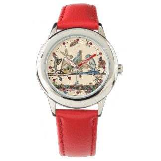 MEDIEVAL BESTIARY MAKING MUSIC,Rabbit,Dog Ivory Watch