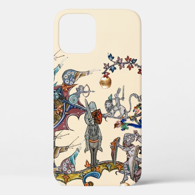 MEDIEVAL BESTIARY WAR, KNIGHTS,GIANT SNAILS Ivory Case-Mate iPhone Case (Back)