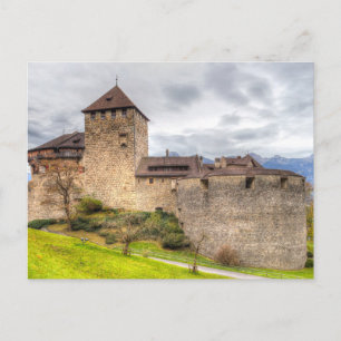Medieval castle Liechtenstein Postcard