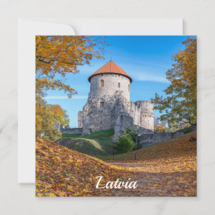 Medieval castle surrounded by forest