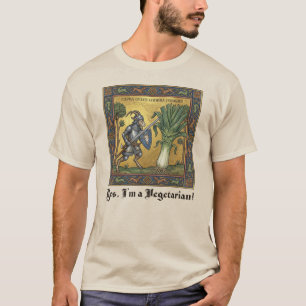 Medieval Chaos: The Goat Attacks The Leek T-Shirt