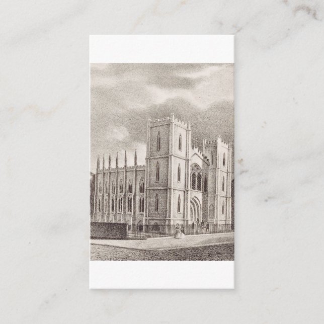 Medieval Christian Church Enclosure Card (Front)