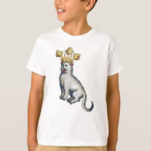 Medieval Crowned Cat T-Shirt