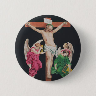 Medieval Crucifixion of Jesus Christ 6 Cm Round Badge