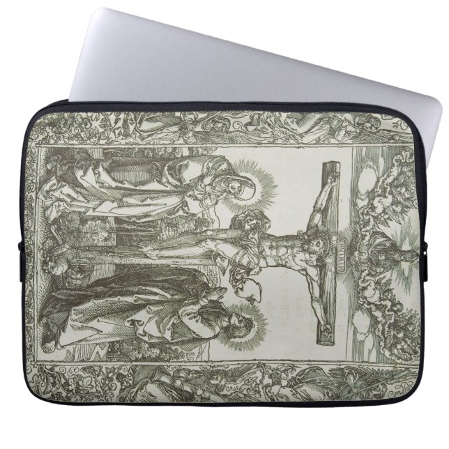 Medieval Crucifixion of Jesus Christ Laptop Sleeve (Front)