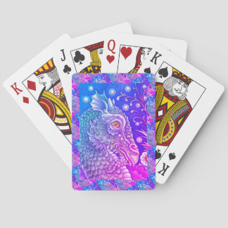 MEDIEVAL DRAGON HEAD PORTRAIT, WHIMSICAL FANTASY PLAYING CARDS