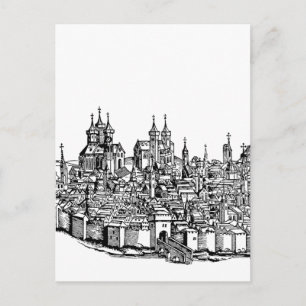 Medieval Erfurt Premium Chronicle of Thuringia Art Postcard
