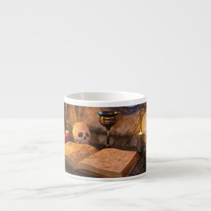 Medieval Fantasy Wizard's Study Espresso Cup