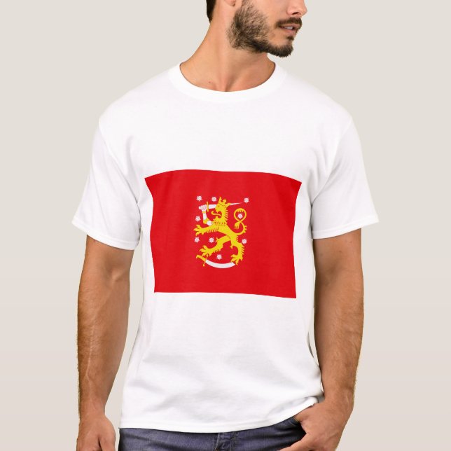 Medieval Flag of Finland T-Shirt (Front)