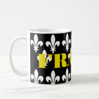 Medieval France Heraldic Print Monochromatic Art