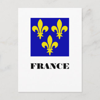 Medieval French Royal Standard Fidelity Heraldic Postcard