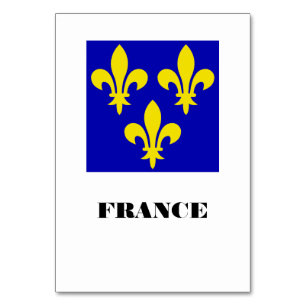 Medieval French Royal Standard Fidelity Heraldic Table Number