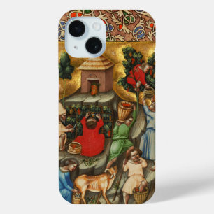 MEDIEVAL GRAPE VINEYARD HARVEST Antique Grapevine  iPhone 15 Case