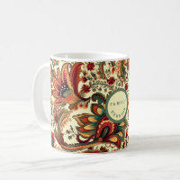 Medieval Inspired Floral Paisley Pattern