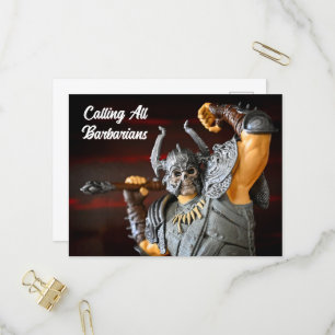 Medieval invitation postcard