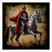 Medieval Knight on Horseback