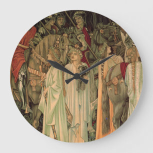 Medieval Knights of the Round Table Large Clock