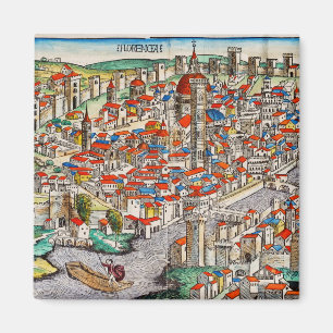 Medieval landmark of Florence in Italy Magnet