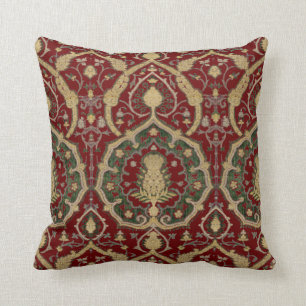 Medieval Oriental Brocade Pattern Cushion