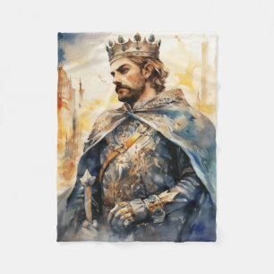 Medieval Prince Fleece Blanket