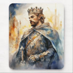 Medieval Prince Mouse Pad<br><div class="desc">A Watercolour portrait of a Medieval prince</div>